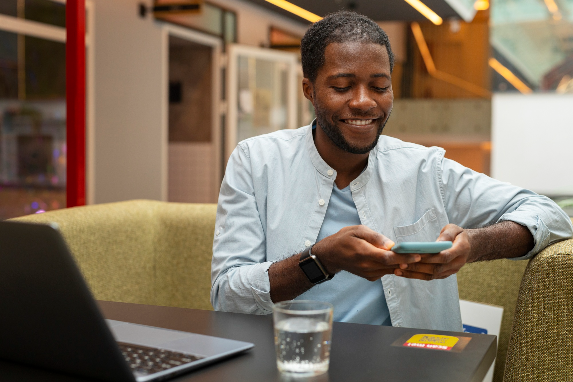 Investor trading OTC equities from a mobile phone