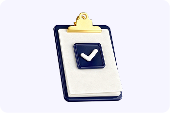 Clipboard with a check mark