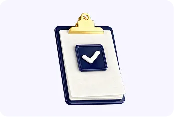 Clipboard with a check mark