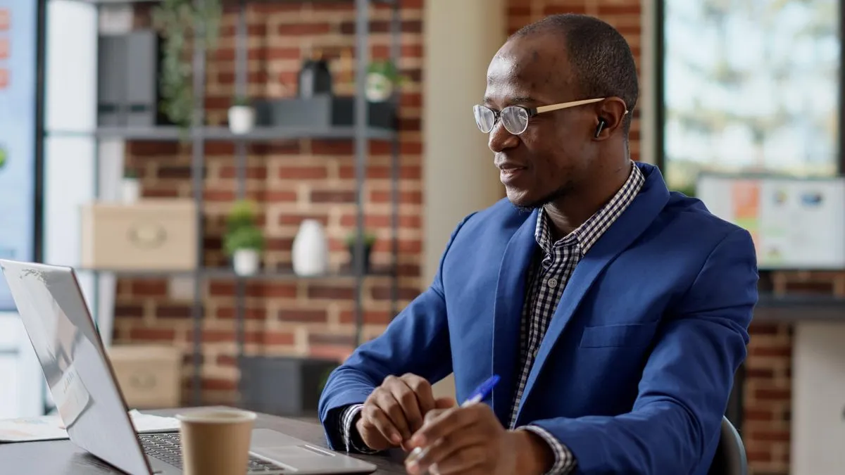 Institutional investor reviewing market data